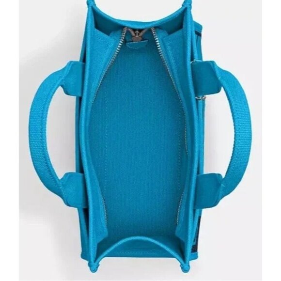 Coach X The Lil NAS X Collab Drop Tote  Bag 26 Limited Edition Blue Crossbody - Picture 5 of 10